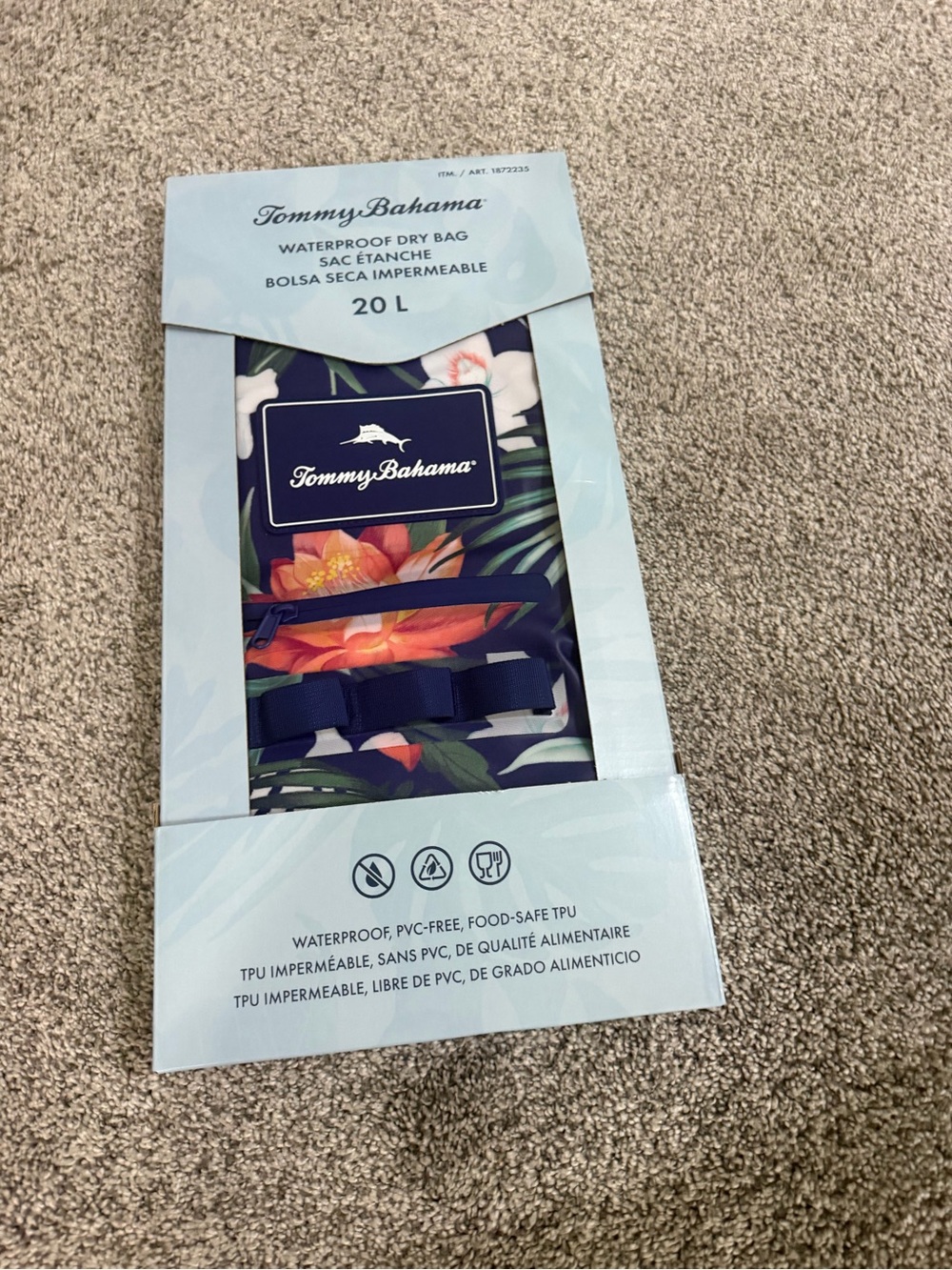 Tommy Bahama Waterproof Dry Bag – Navy Floral